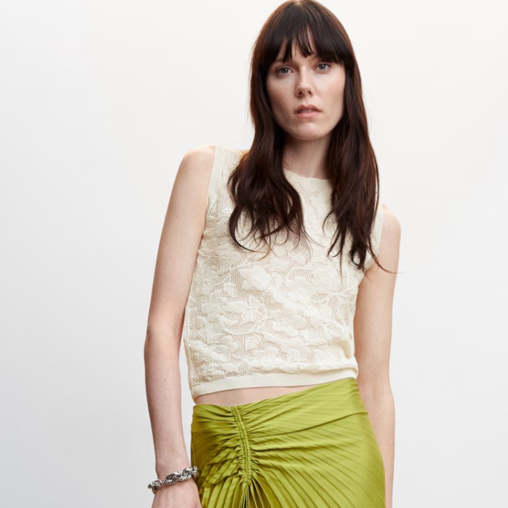 Mango knitted top